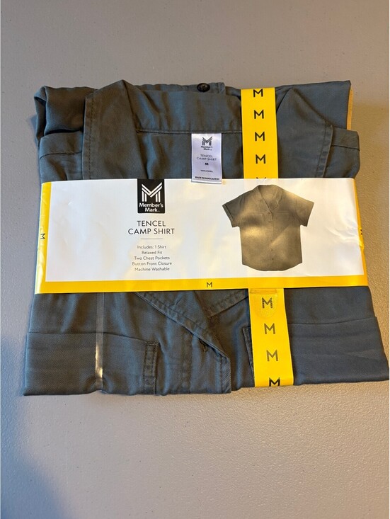 Member's Mark Tops - Member's Mark Tencel Camp Shirt Relaxed Fit with Two Chest Pockets Medium
